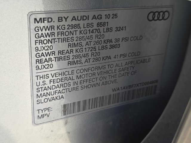 Certified 2026 Audi Q7 3.0T Premium w/ Convenience Plus Package AWD/4WD image 40