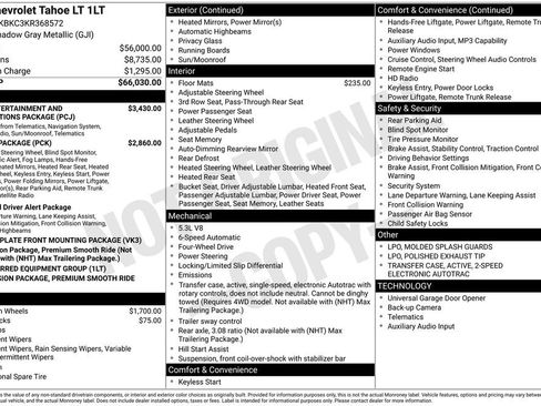 Certified 2019 Chevrolet Tahoe LT AWD/4WD image 36