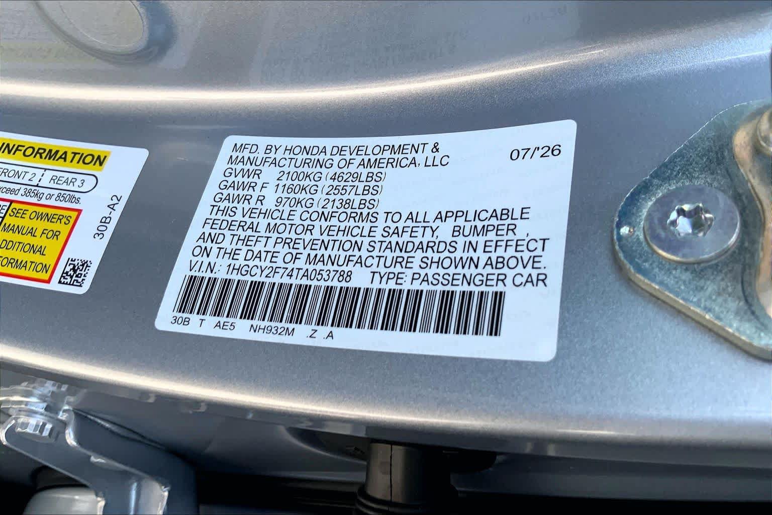 New 2026 Honda Accord Sport image 22