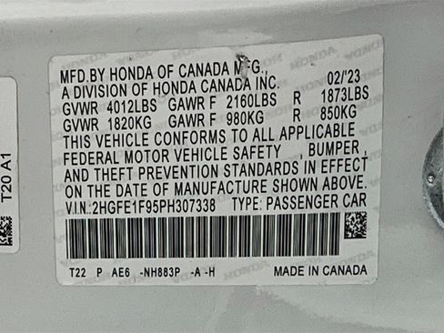 Used 2023 Honda Civic Touring image 12