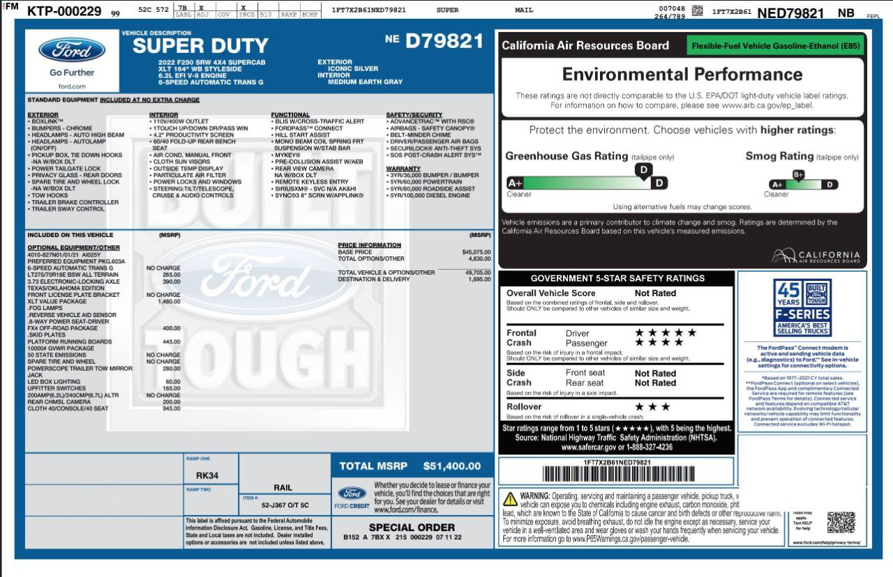 Used 2022 Ford F250 XLT w/ XLT Value Package AWD/4WD image 4