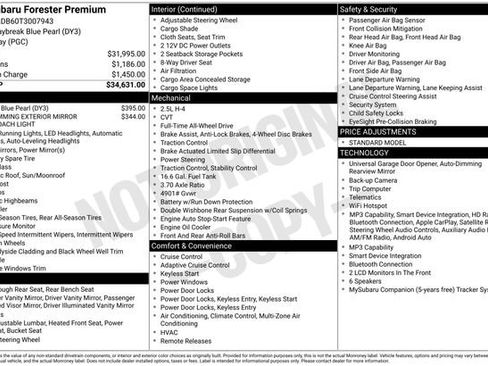 Certified 2026 Subaru Forester Premium AWD/4WD image 22