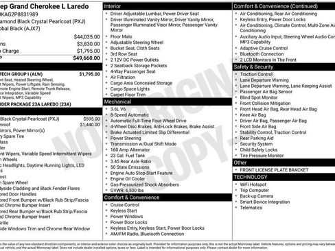 Used 2023 Jeep Grand Cherokee L Laredo w/ Luxury Tech Group I AWD/4WD image 53