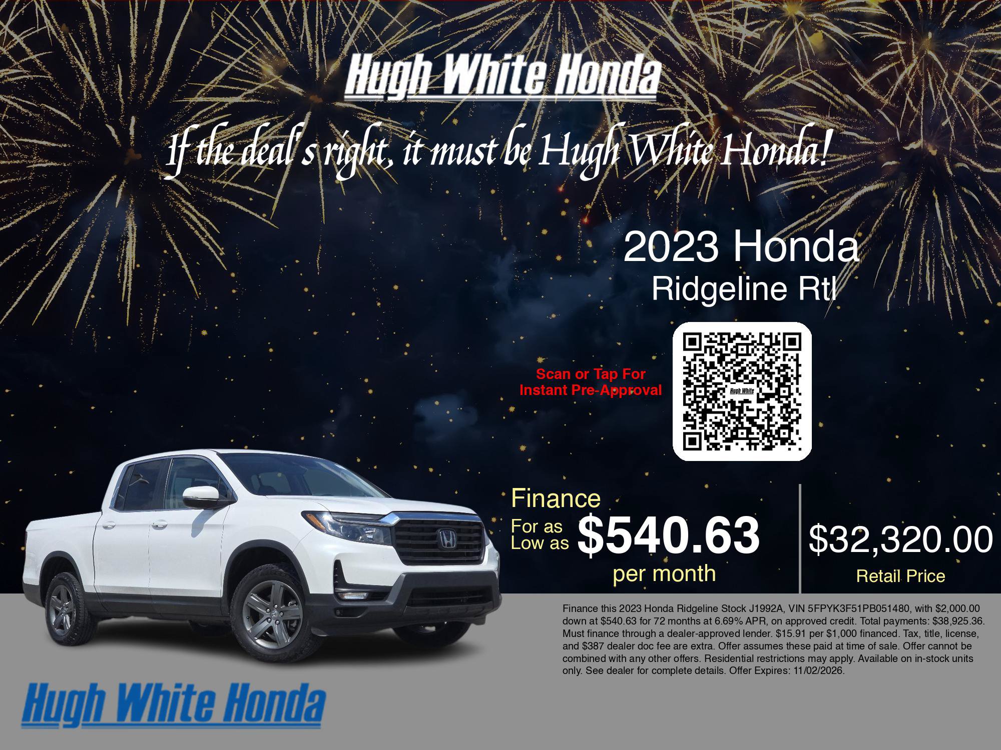 Used 2023 Honda Ridgeline RTL image 36
