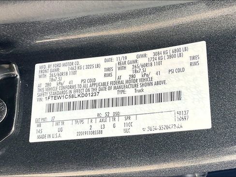 Used 2020 Ford F150 XLT w/ Equipment Group 302A Luxury RWD image 16