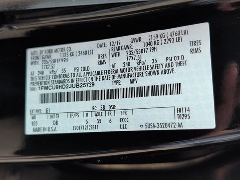 Used 2018 Ford Escape SEL AWD/4WD image 40
