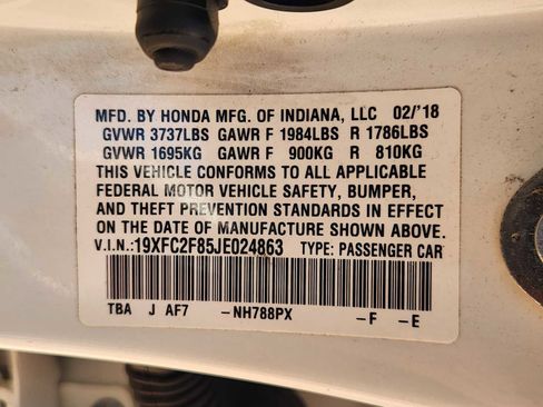 Used 2018 Honda Civic EX image 34