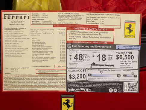 Used 2025 Ferrari 296 GTS RWD image 28