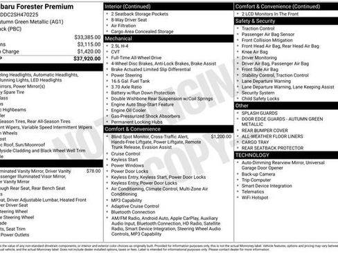 Certified 2025 Subaru Forester Premium AWD/4WD image 31