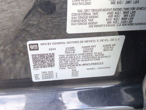 Certified 2024 Chevrolet Silverado 1500 LT AWD/4WD image 33