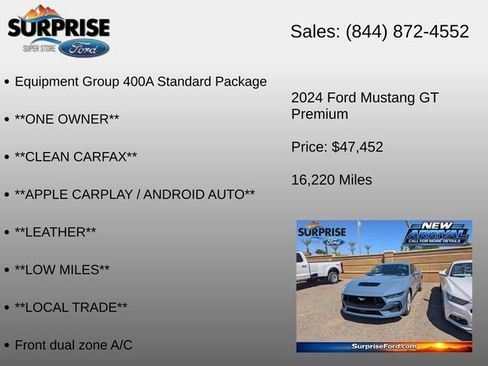 Certified 2024 Ford Mustang GT Premium RWD image 6