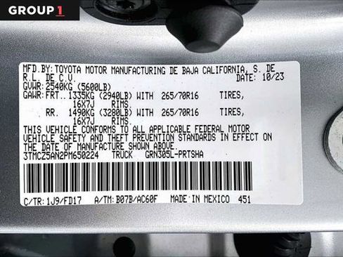 Certified 2023 Toyota Tacoma TRD Off-Road w/ Black Out Package (TMS) AWD/4WD image 37