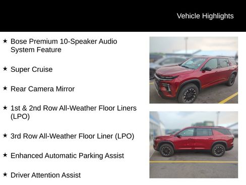 Used 2024 Chevrolet Traverse Z71 w/ Enhanced Driving Package AWD/4WD image 17