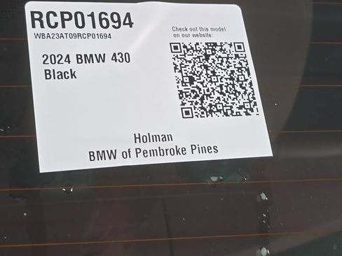 Certified 2024 BMW 430i Convertible w/ M Sport Package RWD image 16