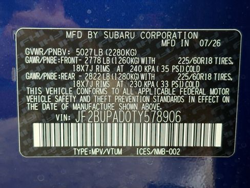 New 2026 Subaru Outback Premium AWD/4WD image 39