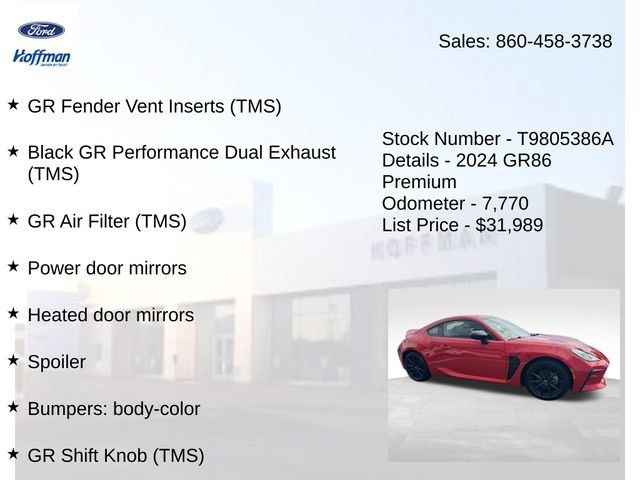 Used 2024 Toyota GR86 Premium RWD image 25