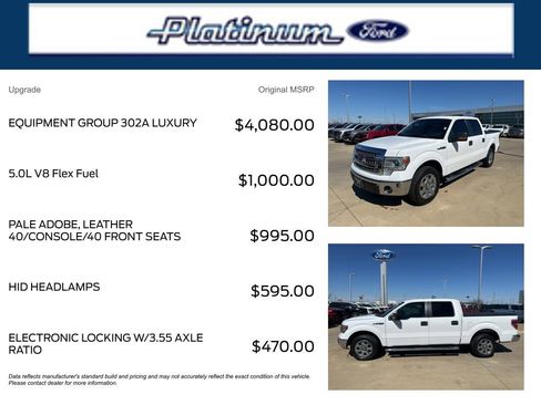 Used 2014 Ford F150 XLT w/ Equipment Group 302A Luxury image 11