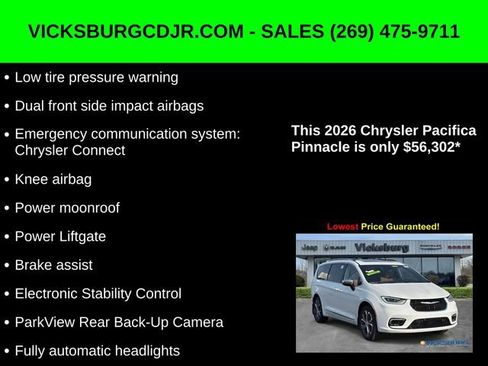 New 2026 Chrysler Pacifica Pinnacle w/ Trailer Tow Group image 33