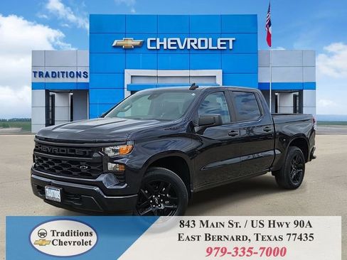 Certified 2023 Chevrolet Silverado 1500 Custom w/ LPO, Dark Essentials Package RWD image 1