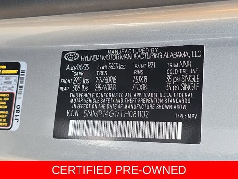 Certified 2026 Hyundai Santa Fe SE FWD image 39