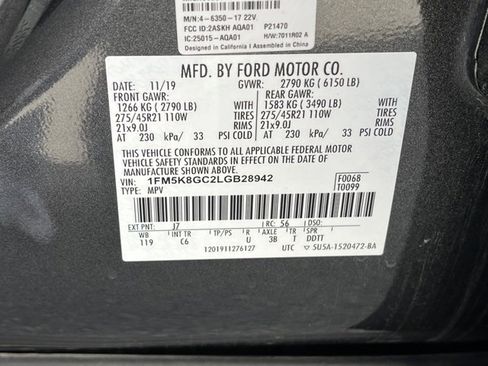 Used 2020 Ford Explorer ST w/ ST Street Pack image 19