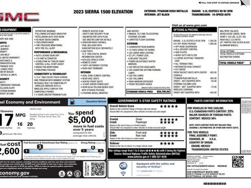 Used 2023 GMC Sierra 1500 Elevation w/ X31 Off-Road Package AWD/4WD image 5