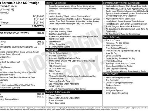 Certified 2023 Kia Sorento SX Prestige AWD/4WD image 40