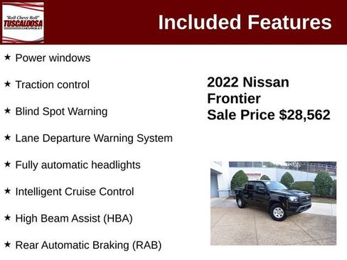 Used 2022 Nissan Frontier S w/ Technology Package AWD/4WD image 12