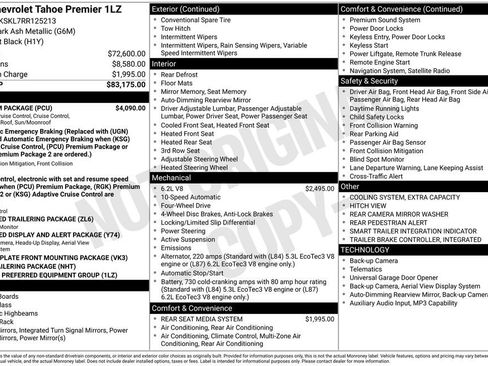 Used 2024 Chevrolet Tahoe Premier w/ Premium Package AWD/4WD image 2