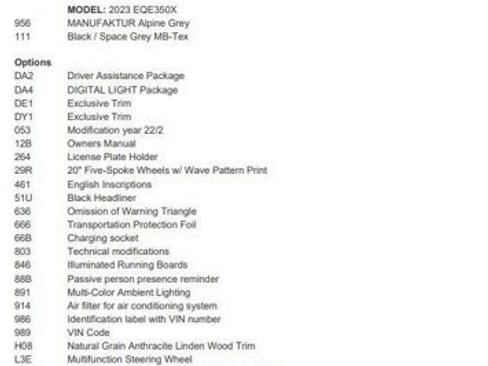Certified 2023 Mercedes-Benz EQE 350+ SUV image 4