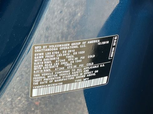 Used 2019 Volkswagen Atlas SE FWD image 30