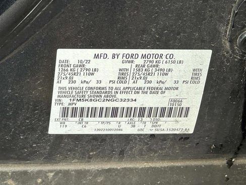 Used 2022 Ford Explorer ST w/ Equipment Group 401A image 12