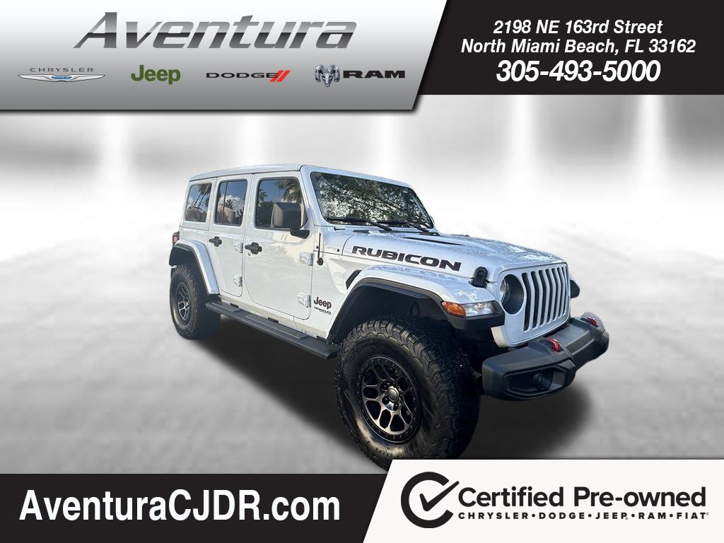 Certified 2021 Jeep Wrangler Unlimited Rubicon w/ Xtreme Recon 35" Tire Package AWD/4WD 360° Tour