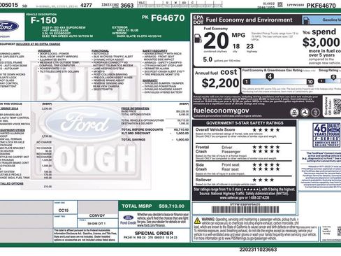 Used 2023 Ford F150 XLT w/ Equipment Group 301A Mid AWD/4WD image 4