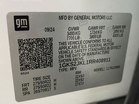 Used 2024 GMC Yukon XL Denali w/ LPO, Floor Liner Package AWD/4WD image 34