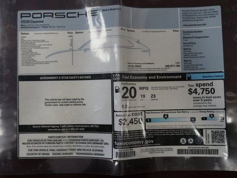 Used 2020 Porsche Cayenne Base image 3