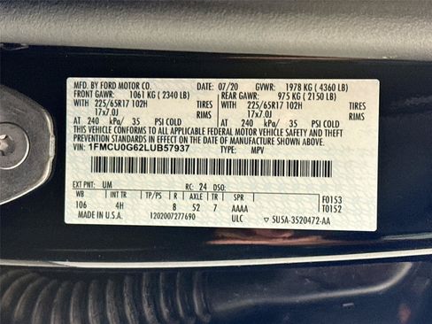 Used 2020 Ford Escape SE FWD image 33