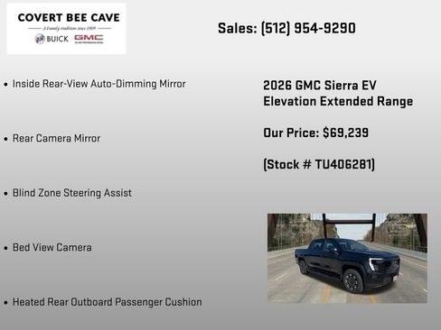 New 2026 GMC Sierra EV Elevation w/ Premium Package AWD/4WD image 30