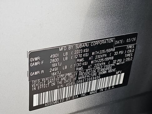 Certified 2026 Subaru Forester Limited AWD/4WD image 44