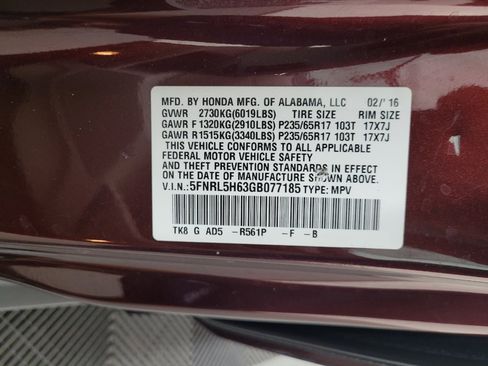 Used 2016 Honda Odyssey EX-L image 33