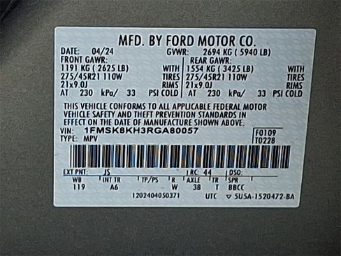 Used 2024 Ford Explorer ST-Line w/ Class IV Trailer Tow Package image 28