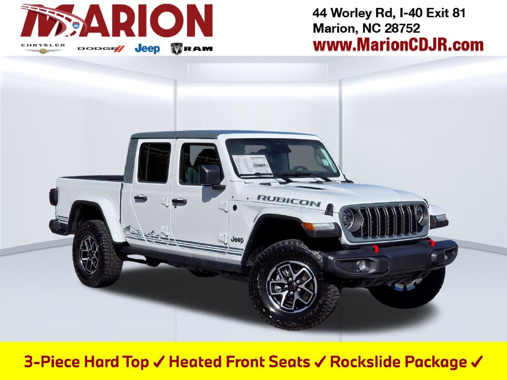 New 2026 Jeep Gladiator Rubicon w/ Rockslide Package AWD/4WD 360° Tour