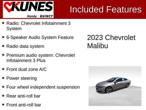 Used 2023 Chevrolet Malibu LT w/ Driver Confidence Package FWD image 2