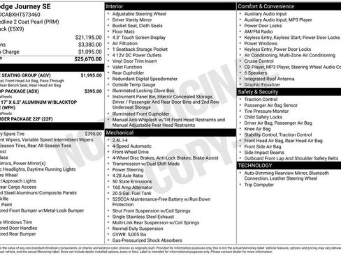 Used 2017 Dodge Journey SE w/ Flexible Seating Group image 17