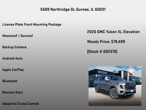 New 2026 GMC Yukon XL Elevation w/ Elevation Premium Package image 25