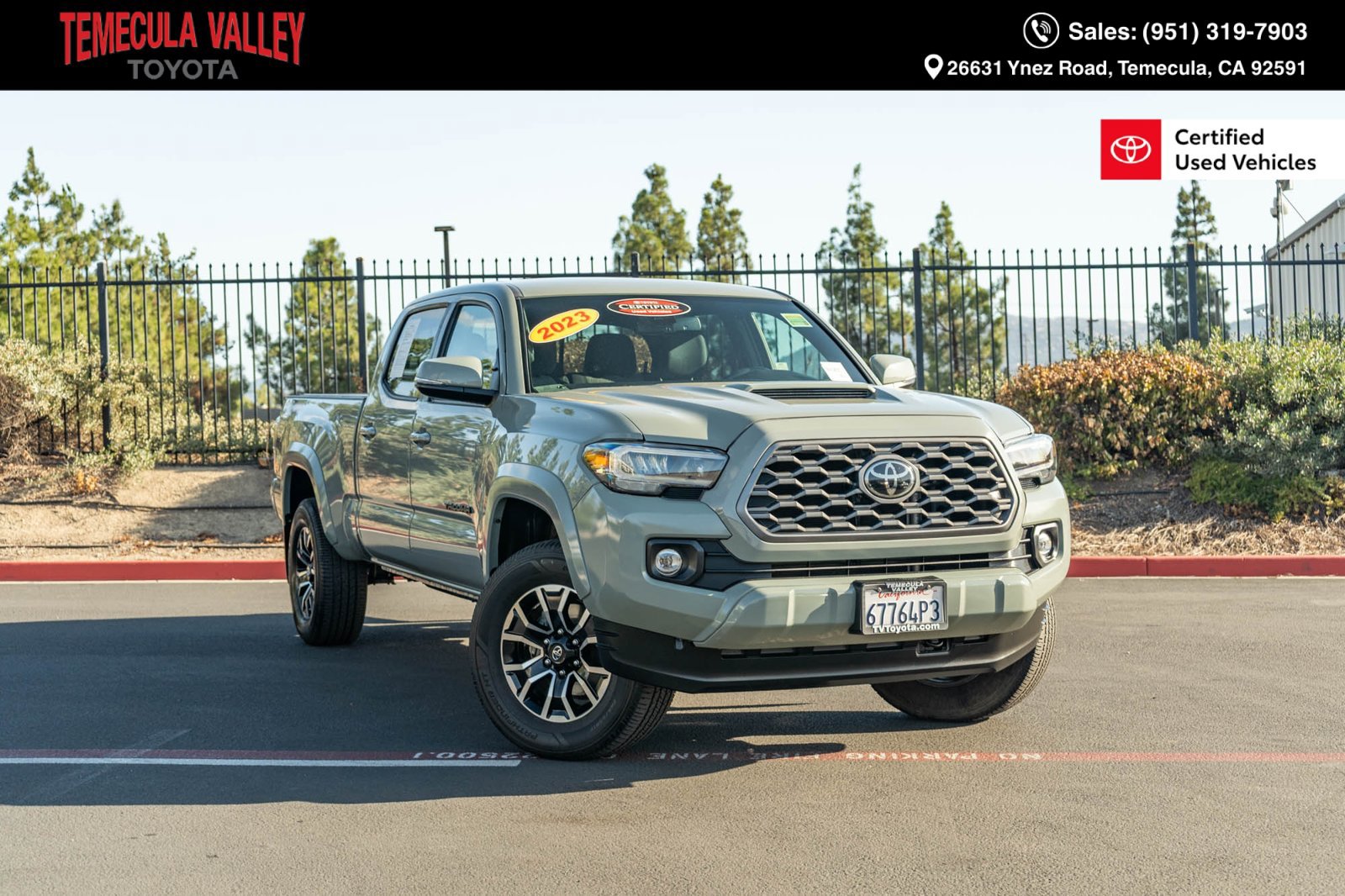 Certified 2023 Toyota Tacoma TRD Sport w/ Black Out Package (TMS) AWD/4WD image 1