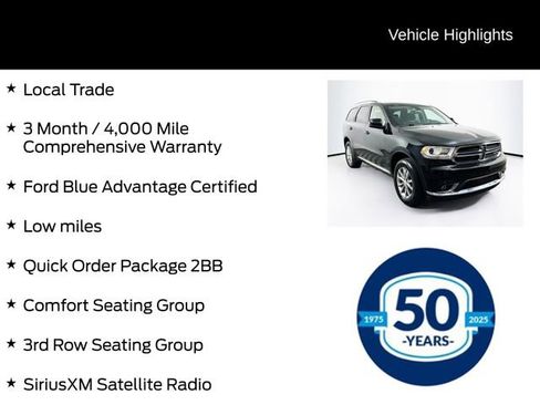 Used 2018 Dodge Durango SXT w/ Quick Order Package 2BB AWD/4WD image 6