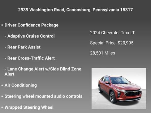 Certified 2024 Chevrolet Trax LT w/ Driver Confidence Package FWD image 10