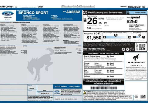 Used 2021 Ford Bronco Sport Big Bend image 9