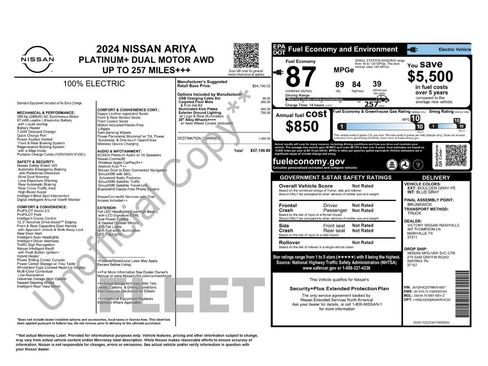 Certified 2024 Nissan Ariya AWD image 34